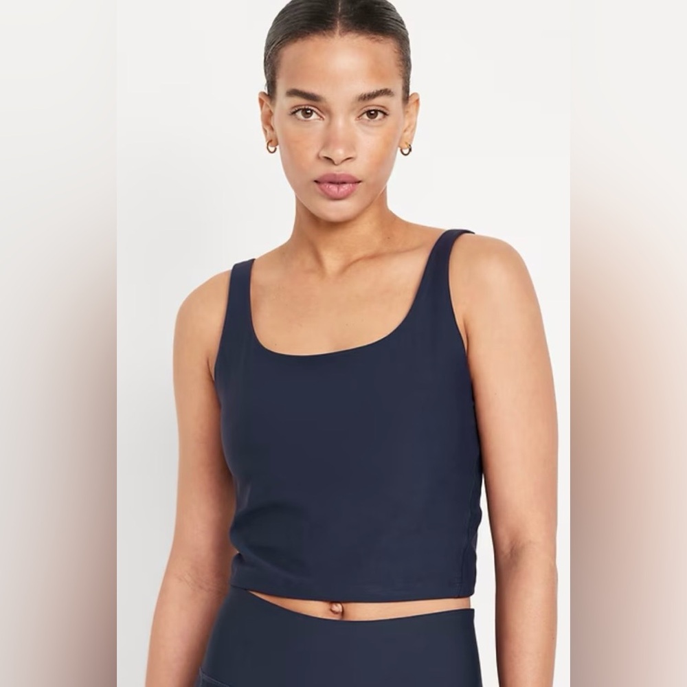 Classic Dark Navy Square Neck Tank